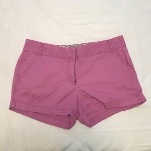 3” lavender jcrew chino shorts